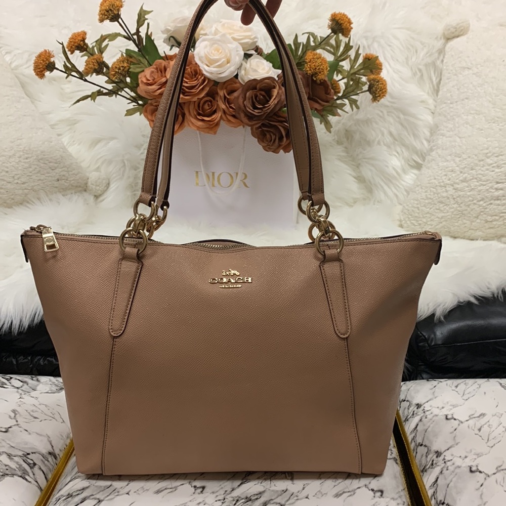 Coach Crossgrain Glitter Ava Tote Bag